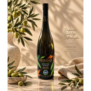 750ml HERDAN ORGANİK NATUREL SIZMA ZEYTİNYAĞI (SOĞUK SIKIM-ERKEN HASAT)